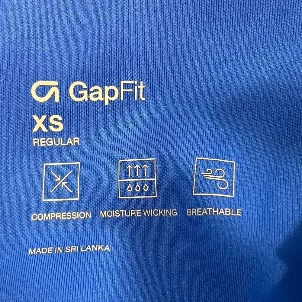 NWT Gap GapFit blue recycled power full length high compression blue leggings XS - Picture 12 of 12